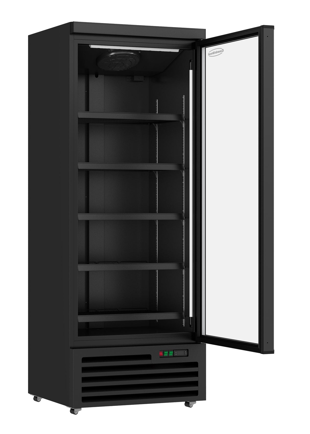 Glasdeur Koelkast Zwart | 600L | 1 Deuren | 0°C/+10°C | Geforceerd | 750x710x1997(h)mm