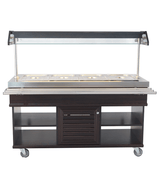 Gekoeld Buffet | 4x 1/1 GN | +4°C/+8°C | Statisch | Verlichte Kap | 1500x700x1400(h)mm