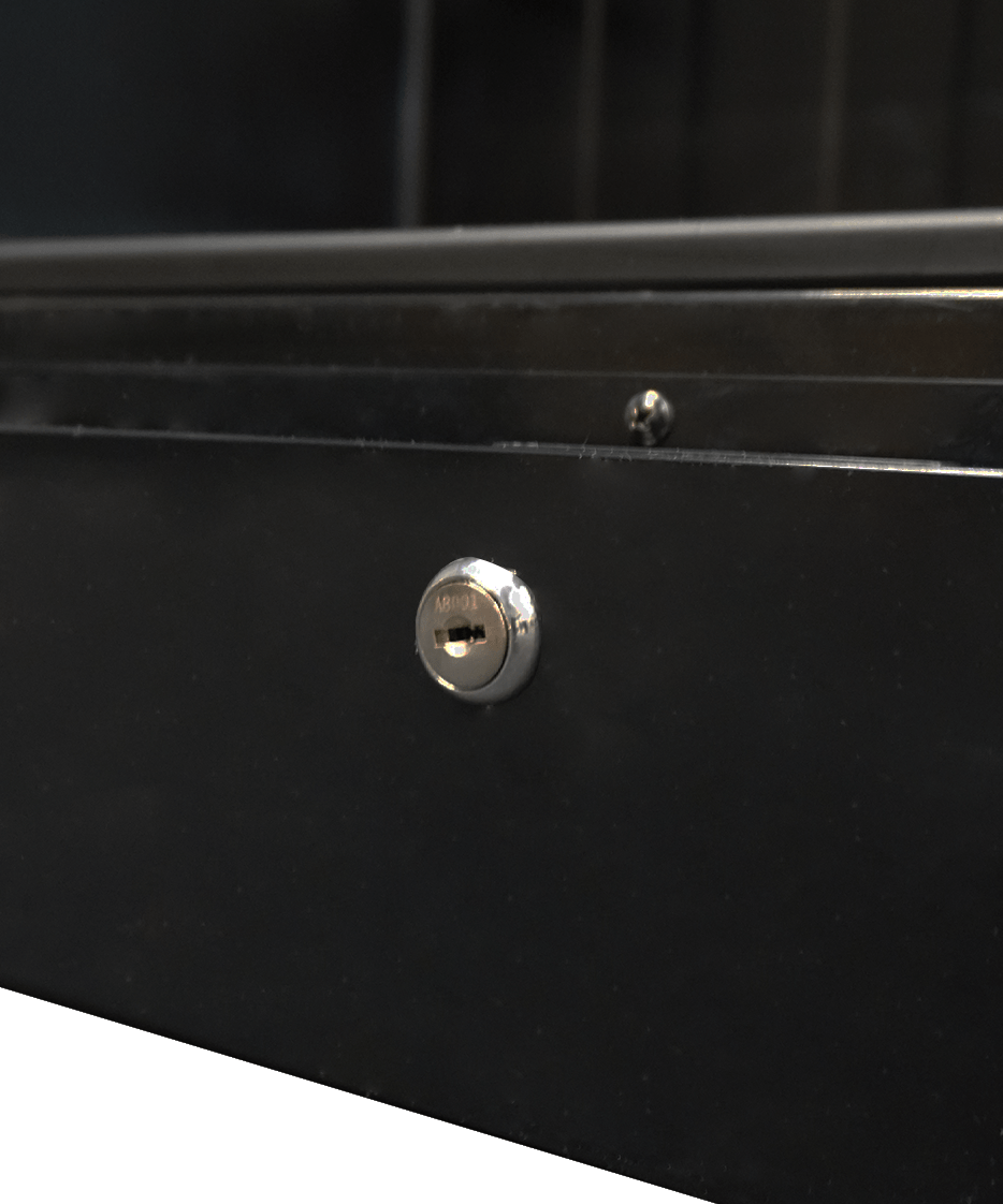 Drankenkoeling | 400L | Zwart | +2°C/+10°C | Statisch | Wielen | 650x595x1795(h)mm