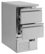 Koelwerkbank | 109L | 2 Laden | +2°C/+8°C | Statisch met ventilator | 435x700x870(h)mm