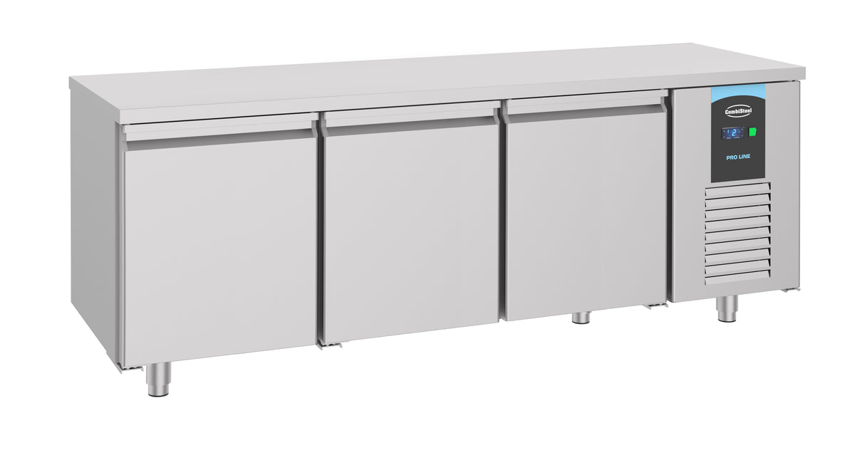 Bakkers-koelwerkbank | 615L | 3 Deuren | -2°C/+8°C | Geforceerd | 2100x800x850(h)mm
