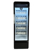 Glasdeur Koelkast | 280L | Zwart | +1°C/+10°C | Geforceerd | Wielen | 540x560x1725(h)mm