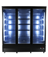 Glasdeur Koelkast | 1600L | Zwart | 0°C/+10°C | Geforceerd | Draaideuren | 1880x705x2050(h)mm