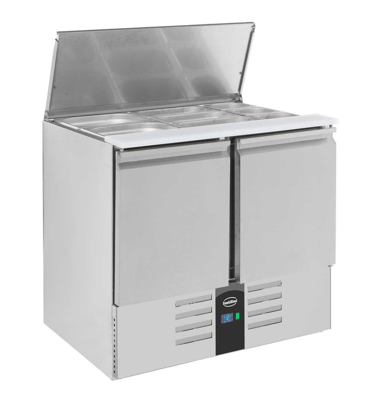 gekoeld saladette | 2x 1/1 GN + 3x 1/6 GN | +2°C/+8°C | Statisch met ventilator | 900x700x870(h)mm