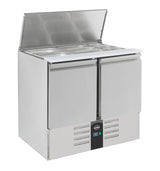 gekoeld saladette | 2x 1/1 GN + 3x 1/6 GN | +2°C/+8°C | Statisch met ventilator | 900x700x870(h)mm