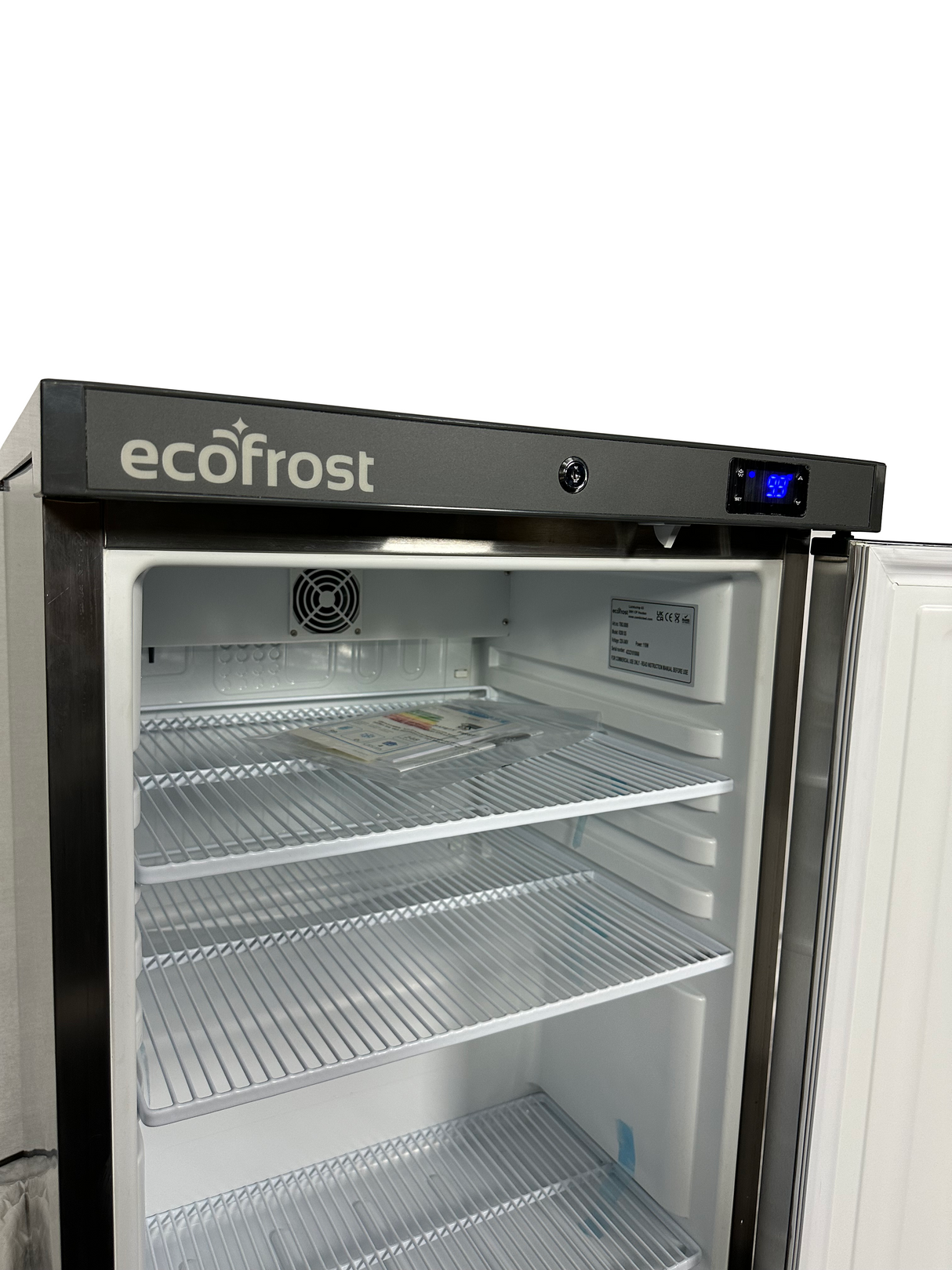 Koelkast | Energiezuinig | 155L | RVS | 0°C/+8°C | Statisch met Ventilator | 600x635x835(h)mm