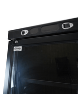 Drankenkoeling Zwart | 382L | Glasdeur | +4°C/+10°C | Statisch met Ventilator | 595x650x1850(h)mm