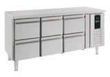 Koelwerkbank | Energy Line | 291L | 6 laden | +2°C/+8°C | Geforceerd | 1795x700x860(h)mm