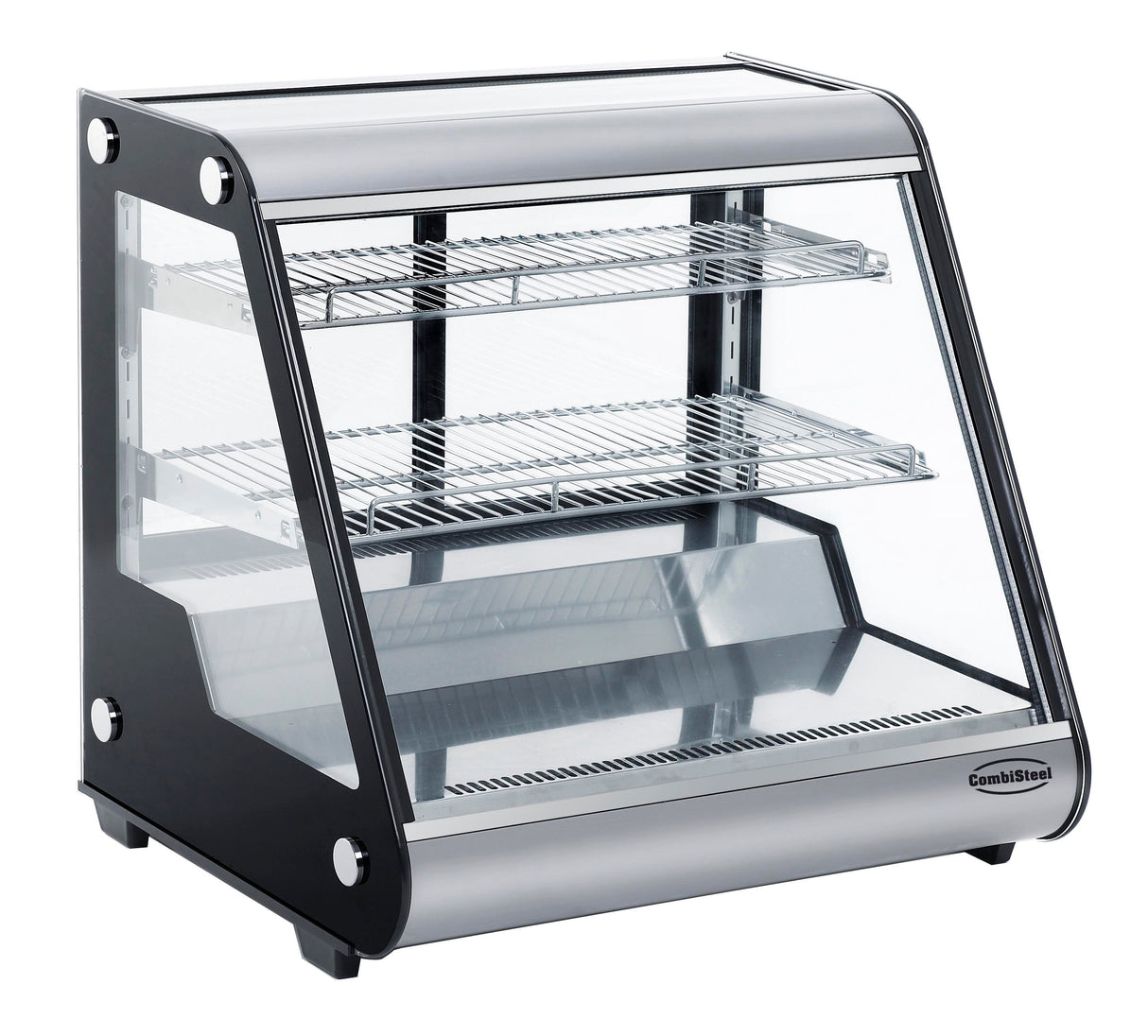 Koelvitrine | 130L | Zwart/RVS | 0°C/+12°C | 697x578x678(h)mm