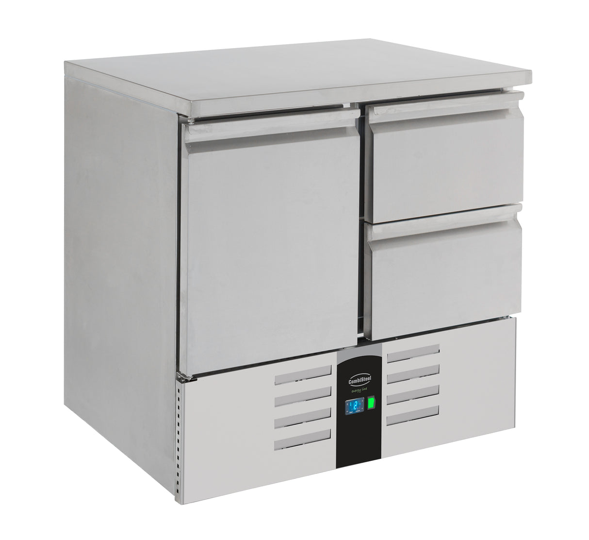 Koelwerkbank | ENERGY LINE | 257L | 1 Deur met 2 Laden | +2°C/+8°C | Geforceerd | 900x700x875(h)mm