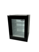 Minibarkoeling | Zwart | 40L | 1 Glasdeur | +12°C/+18°C | 405x443x545(h)mm
