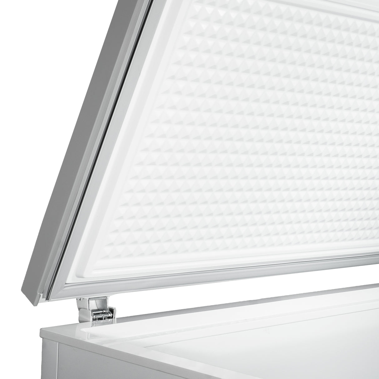 Vrieskist 512L | -18°C | wit/rvs | Deksel | 1535x740x825(h)mm