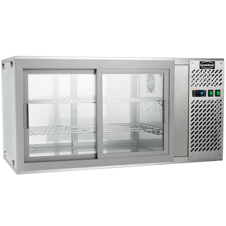 Gebaksvitrine | 150L | RVS | +3°C/+8°C | 2 Schappen | 1110x510x550(h)mm