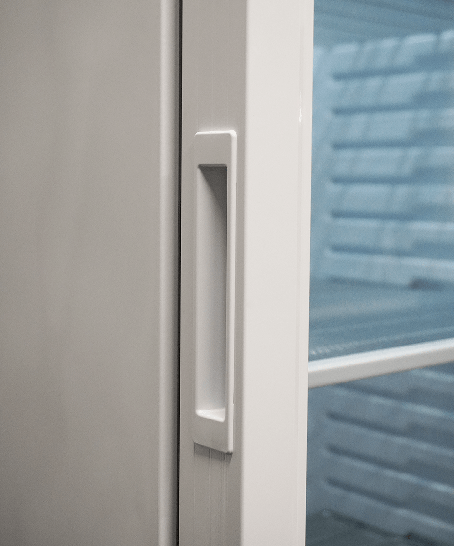 Glasdeur Vrieskast | Wit | 382L | 1 Deur | -18°C/-24°C | Statisch | 640x670x1875(h)mm