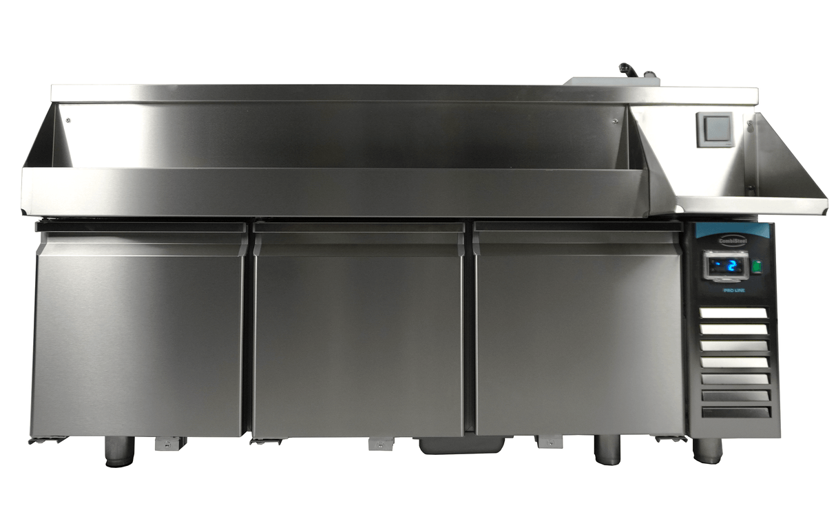 Gekoeld Bar-/Cocktailstation | PRO LINE | 280L | 3 Deuren | -2°C/+8°C | 1700x700x1000(h)mm