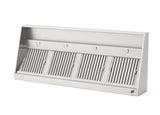 RVS Afzuigkap Horeca Wandmodel met led verlichting 2800x1000x400mm (schade)
