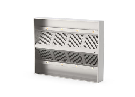 RVS Afzuigkap Eilandmodel met led verlichting 3000x2000x400mm