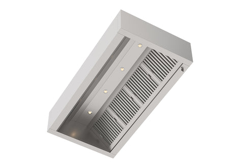 RVS Inductiekap Doosmodel met led verlichting 2000x1300x500mm