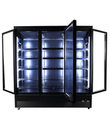 Glasdeur Koelkast | 1600L | Zwart | 0°C/+10°C | Geforceerd | Draaideuren | 1880x705x2050(h)mm