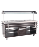 Gekoeld Buffet | 5x 1/1 GN | +4°C/+8°C | Statisch | Verlichte Kap | 1900x700x1400(h)mm