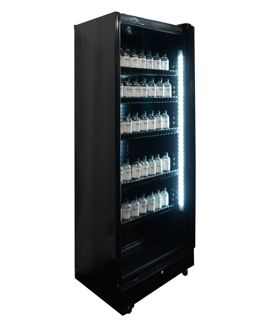 Drankenkoeling | 400L | Zwart | +2°C/+10°C | Statisch | Wielen | 650x595x1795(h)mm