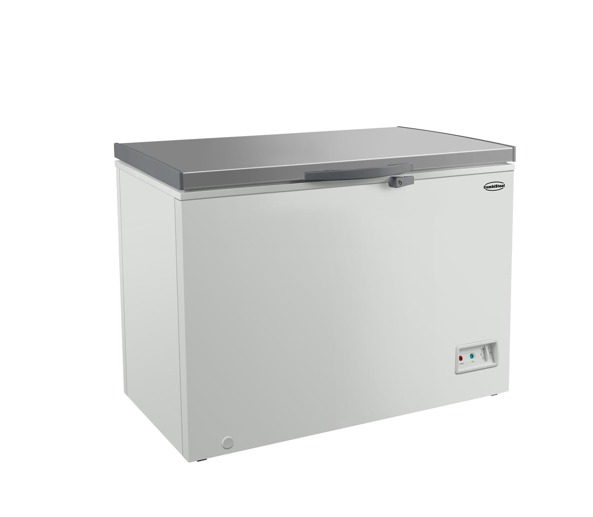 Vrieskist 302L | -18°C | wit/rvs | Deksel | 1116x644x845(h)mm