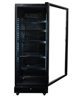Drankenkoeling | 400L | Zwart | +2°C/+10°C | Statisch | Wielen | 650x595x1795(h)mm