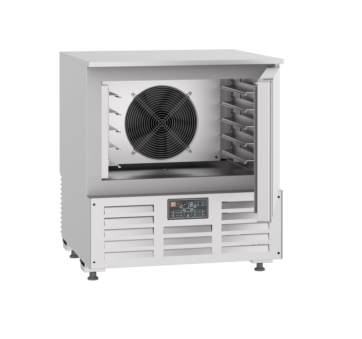 Blastchiller PRO LINE | 5 Niveaus (1/1 GN) | Max. 20kg (Koelen) / 15kg (Vriezen) | 1.2kW (230V) | 800x750x850(h)mm