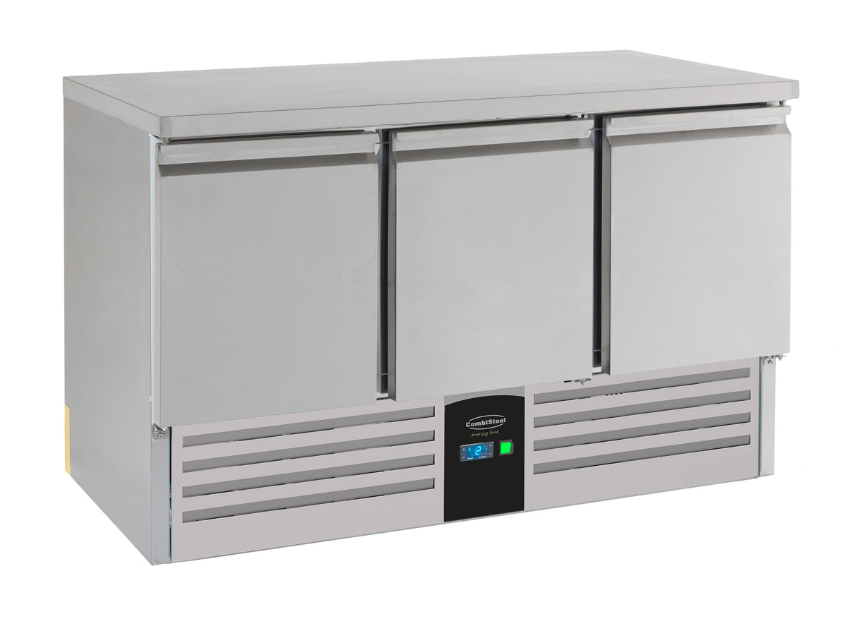 Koelwerkbank | ENERGY LINE | 400L | 3 Deuren | +2°C/+8°C | Geforceerd | 1368x700x870(h)mm