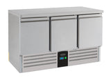 Koelwerkbank | ENERGY LINE | 400L | 3 Deuren | +2°C/+8°C | Geforceerd | 1368x700x870(h)mm
