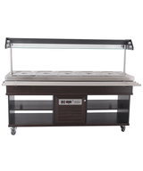 Gekoeld Buffet | 5x 1/1 GN | +4°C/+8°C | Statisch | Verlichte Kap | 1900x700x1400(h)mm