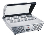 Opzetkoelvitrine | 67L | 8x GN 1/6 | 0°C/+12°C | Statisch | 767x612x328(h)mm