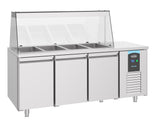 Gekoeld saladette | 4x 1/1 GN | -2°C/+8°C | Geforceerd | 1865x700x850(h)mm