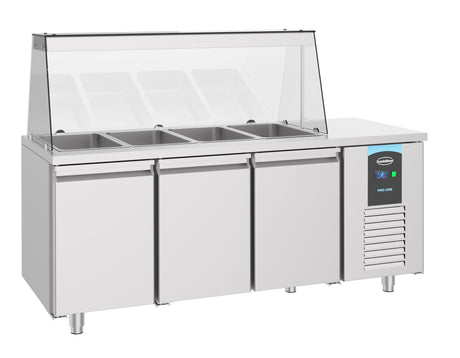 Gekoeld saladette | 4x 1/1 GN | -2°C/+8°C | Geforceerd | 1865x700x850(h)mm