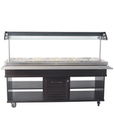 Gekoeld Buffet | 5x 1/1 GN | +4°C/+8°C | Statisch | Verlichte Kap | 1900x700x1400(h)mm