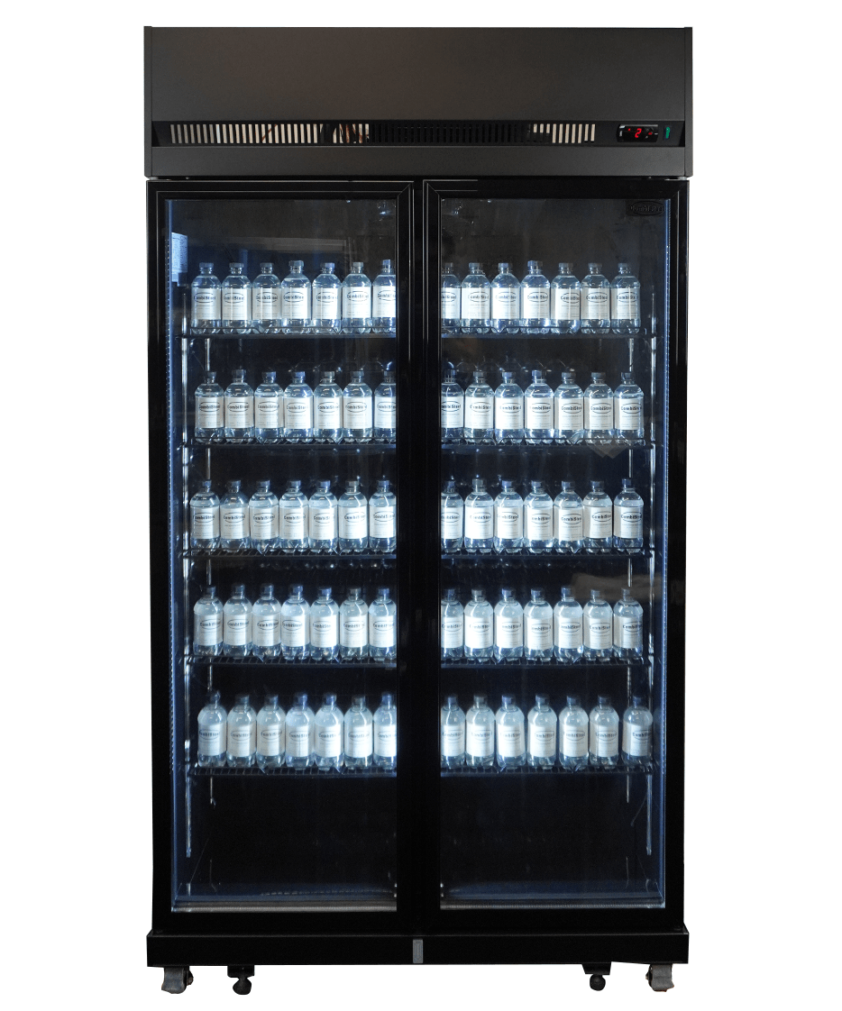 Glasdeur Koelkast Zwart | 770L | 2 Glasdeuren | 0°C/+10°C | Geforceerd | 1100x525x1911(h)mm