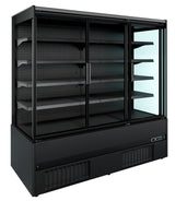 Wandkoeling Jamie | Zwart | Draaideuren | 4 schappen | +2°C/+4°C | Geforceerd | 1935x665x1500(h)mm
