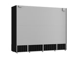 Glasdeur Vrieskast Zwart | 2120L | 4 Deuren | -18°C/-22°C | Geforceerd | 2550x775x2090(h)mm