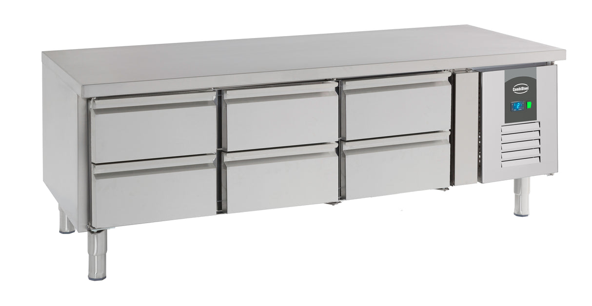 Koelwerkbank | 302L | 6 laden | +2°C/+8°C | Geforceerd | 1600x700x650(h)mm