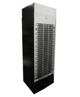 Drankenkoeling met lichtbak | 400L | Zwart | +2°C/+10°C | Statisch | Wielen | 650x595x1950(h)mm