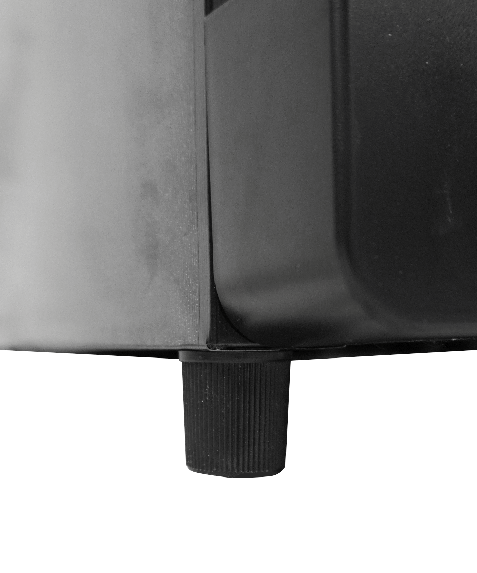 Glasdeur koelkast | 388L | Zwart | +1°C/+9°C | Geforceerd | Wielen | 595x585x1864(h)mm
