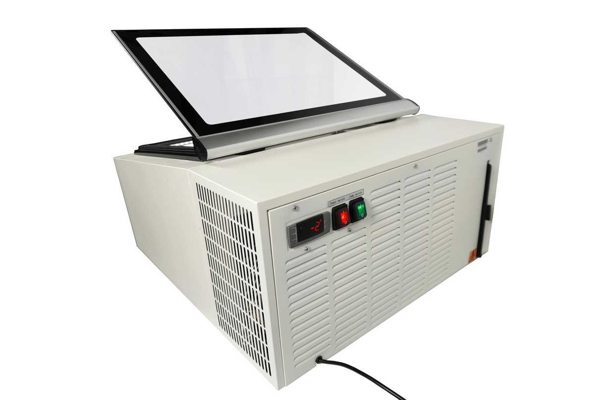 Schepijsvitrine | Wit | 3x 5L | -16°C/-18°C | Statisch | 670x750x375(h)mm
