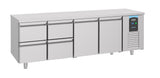 Koelwerkbank | ENERGY LINE | Energiezuinig | 632L | 2 deuren 4 laden | -2°C/+8°C | Geforceerd | 2330x700x850(h)mm