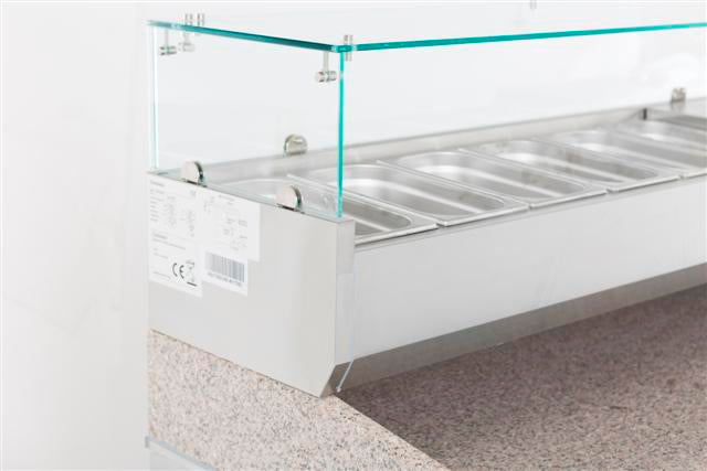 Opzetkoelvitrine | 5x1/4 GN | 1200x335x435(h)mm