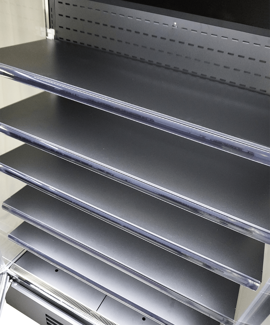 Wandkoeling Marco | Zwart | Draaideuren| 1292L | -1°C/+5°C | Geforceerd | 5 Etages | 1310x740x2010(h)mm
