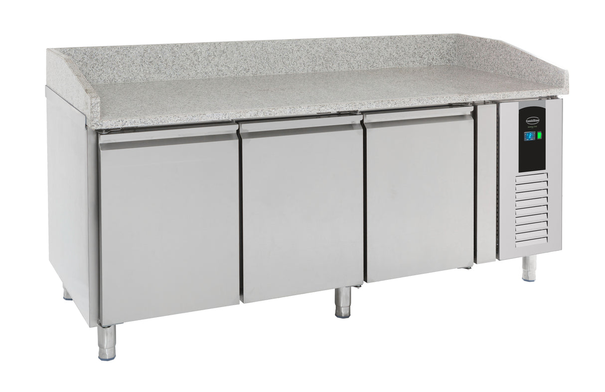 Pizzawerkbank | ENERGY LINE | 410L | 3 Deuren | +2°C/+8°C | Geforceerd | 2020x800x910/1090(h)mm