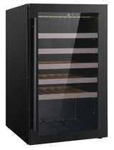 Wijnkoelkast 118L Glasdeur | 49 flessen | Zwart | +5°C/+20°C | Geforceerd | 485x600x820(h)mm