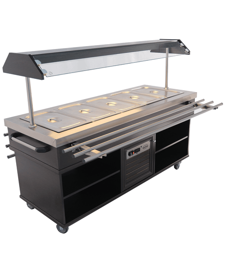 Gekoeld Buffet | 5x 1/1 GN | +4°C/+8°C | Statisch | Verlichte Kap | 1900x700x1400(h)mm