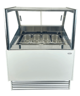 Schepijsvitrine KOMODO | 189L | 6x 5L | -16°C/-18°C | Geforceerd | 910x880x1300(h)mm