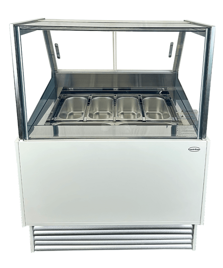 Schepijsvitrine KOMODO | 189L | 6x 5L | -16°C/-18°C | Geforceerd | 910x880x1300(h)mm